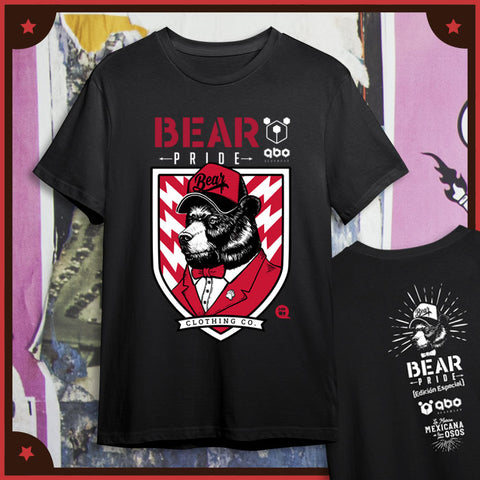 BEAR PRIDE QBO T-Shirt Color Negro Grafito